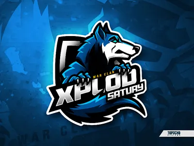 XPLOD SATURY artwork brand design esport esports icon illustration knight logo logo game logo gaming logo insporation mascot design mascot logo sport sport logo sports vector wolf