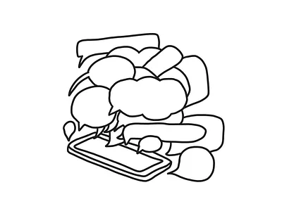 Group text planning daily dailydrawing group text illustration