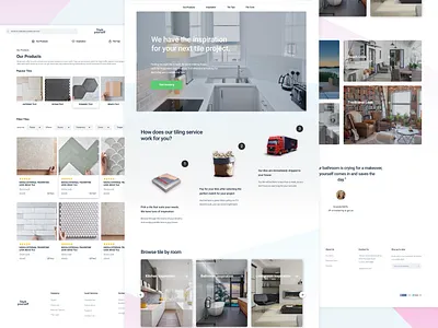 E-commerce design for a tile company ecommerce ui ux ux ui design uxdesign webdesign