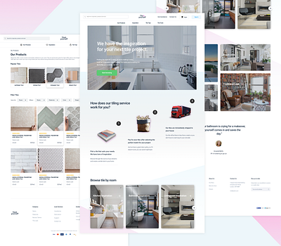 E-commerce design for a tile company ecommerce ui ux ux ui design uxdesign webdesign