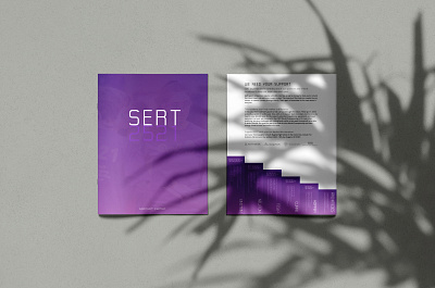 Sponsor Packet for SERT 2521 paper purple purple gradient sponsor stepping graph