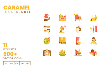 900+ Vector Icons Caramel Bundle app chat feed form illustration library material message mobile mobile ui profile sign sign in system design ui ui kit ux