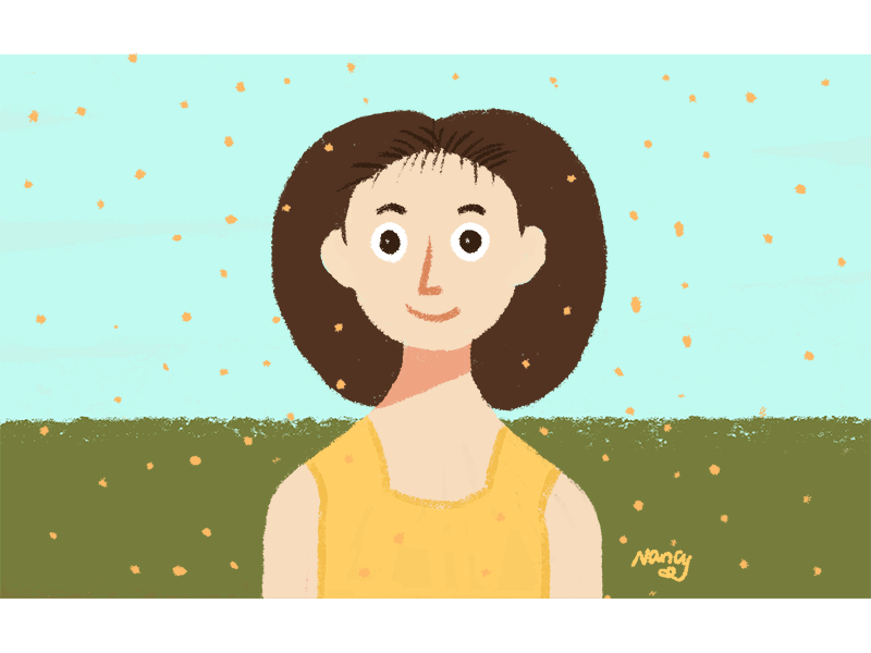 Me-2019.9.3 gif girl happy illustration me media