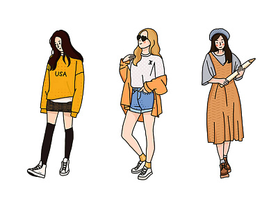 girls design illustration