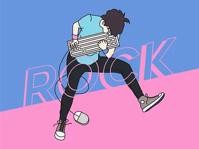 The Big Band illustration rock