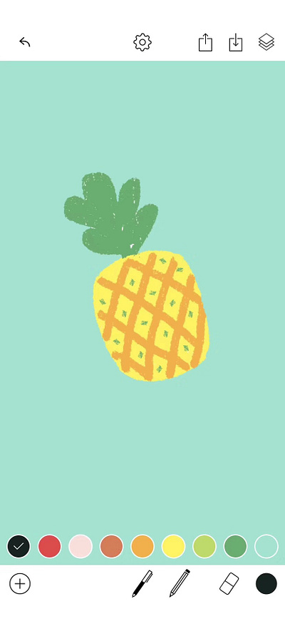 Pineapple illustration logo