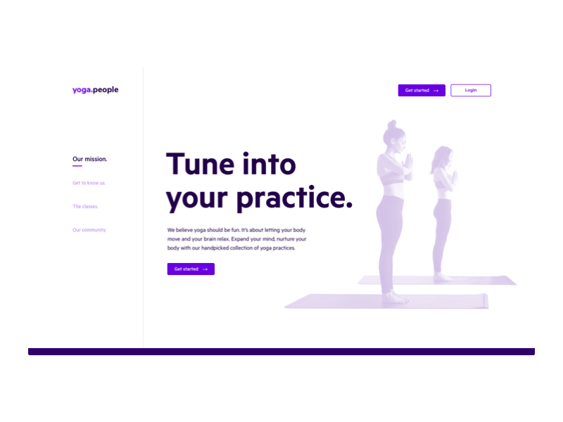 Yoga.people — online program 🧘‍♀ animation fitness interaction interaction design online program ui ux website yoga