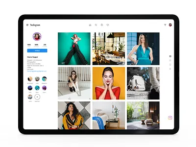 Instagram_Web app concept dailyui design app follow me ideation instagram instagram stories instagram template photos profile website