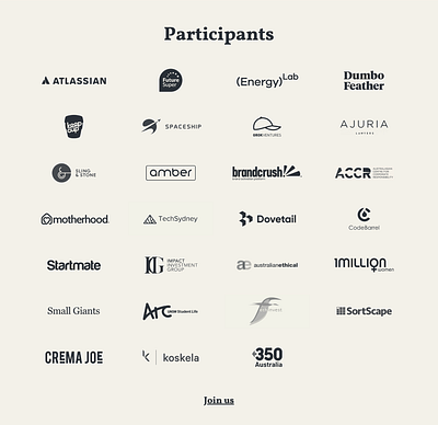 This is not business as usual | participants atlassian australia climate change climate strike global warming petition renewable energy sustainability typography webflow