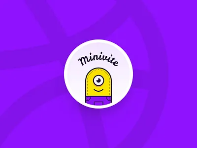 1 Dribbble Invite debut dribbble invitation dribbble invite illustration minion minivite portfolio sketch app