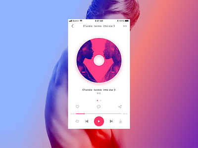 Music player UI design music play ui