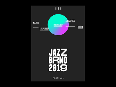 365 DAYS OF JAZZ BRNO - 2 / 3 brand branding branding design brno design festival font gradient graphic design identity jazz logo minimal music pangrampangram poster poster art type typography vector