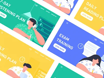 Scallop English Listening app art clean design graphic design illustration sketch ui ux website