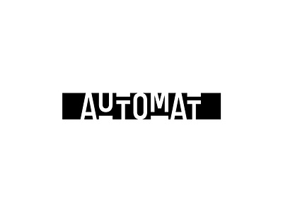 Automat automat bar geometry logotype minimal typography