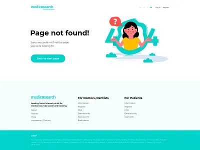 Error 404 404 error 404 error page illustration illustration design marakas medicosearch ui ux web website
