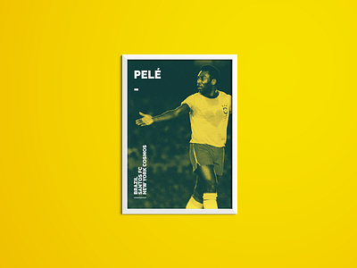 Pele Sporting Icon Poster brand branding brasil brazil champion cup design flyer football futbol icon legend pele poster poster design sport sports trophy world cup