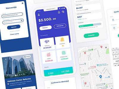 UI/UX Fintech App app crowdfunding design fintech ui ux