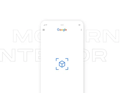 AR Interior Case / Google Lens adjust animation ar augmented buy google intelligence interface interior lamp landingpage lens modern place reality room scan user vision