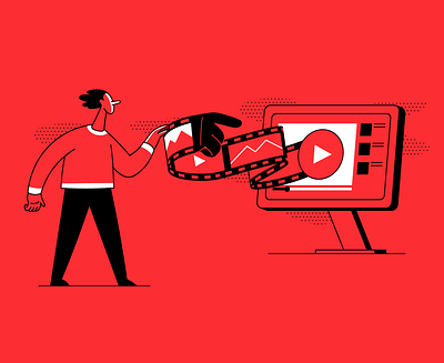 SEO for Youtube 2d art article design design drawing flat illustration ui vector youtube