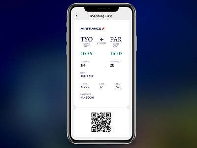 Daily UI#24 [ Boarding Pass ] app daily ui daily ui challenge design ui