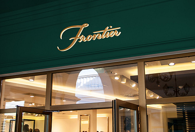 Frontier Brand Identity brand identity branding design fashion graphic design icon identity design logo logomark logotype signage