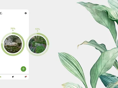 Plant care appmobile botanic design illustration infographic interface plant ui