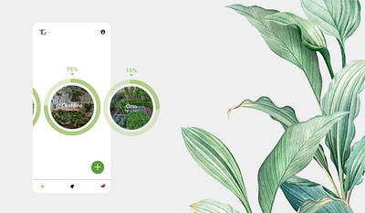 Plant care appmobile botanic design illustration infographic interface plant ui