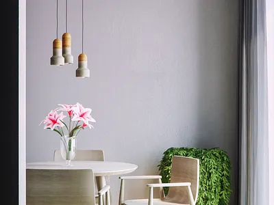 Room with flower archviz archviz interior b3d blender3d cycles cyclesrender design interior interior architecture interior design