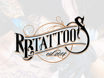 RB Tattoos branding logo tattoo logo tattoo shop tattoos typography vector