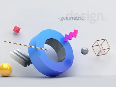 Geometric composition 3d illustration 3d render abstract background colorful composition geometric shapes graphic design modern simple sphere wallpaper