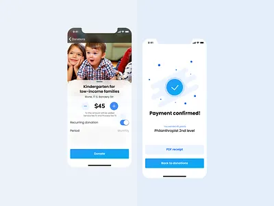 Donation App Concept charity creative design donations figma inspiration interface navigation ui ux