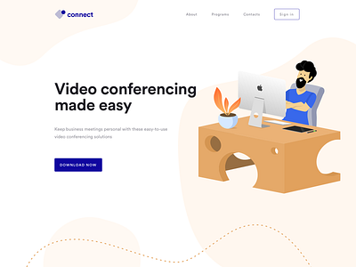 Connect - Banner Exploration branding design illustration typography uiux desing visual design website design