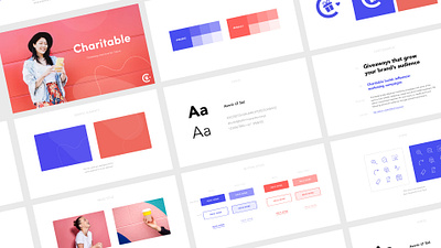 Charitable Digital Identity & Logo Guidelines brand guidelines branding charity guidelines identity logo logotype presentation slides startup startup branding styleguide