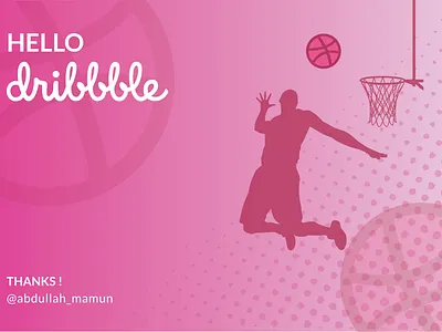 HELLO dribbbles dribbble firstshot hello illustration wellcome