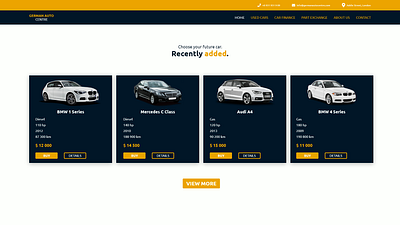 Car Rental design ui web