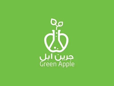 green apple agriculture chimecal fertilizer green apple icon logo logo design