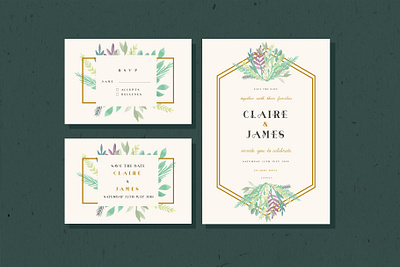 Wedding Invitation dribbble font modern popular typeface typography watercolor wedding wedding invitation