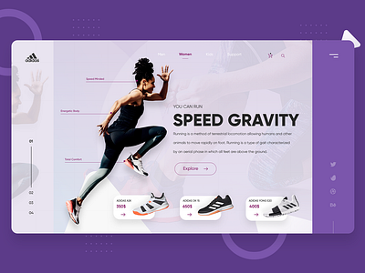 Adidas App adobe xd clean creative design designs dribbble new style ui ux web