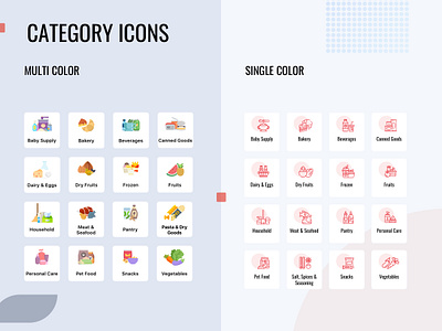 category icon with 2 different styles app design appicon clean design gcc illustratio kuwait mobile uiux ui ux