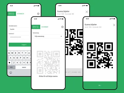 Ticket scanner app design figma ios ui user interface
