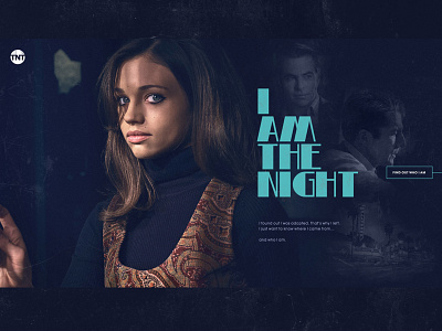 I Am The Night dark grunge tnt tv show typography web design web site webdesign website