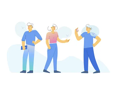 Mindful People adobe illustrator flat illustration minimal vector vectorart