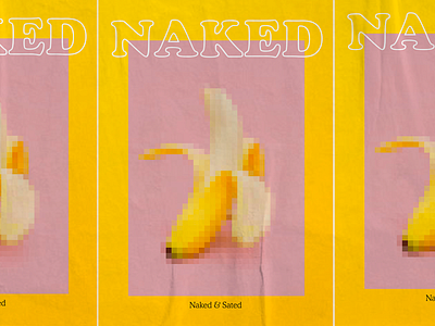 naked poster menu banana bar branding custom design fruit layout logo madrid menu naked nude poster restaurant sated