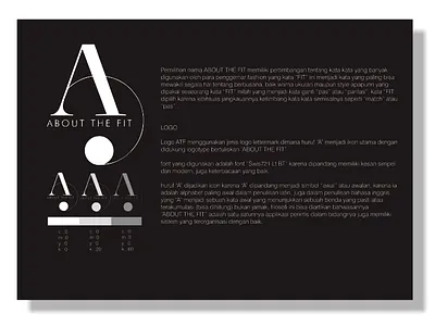 About The Fit Logo Explanation black branding logo typography vector