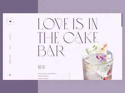 Niche Cake Bar Website cafe catering design design studio drink food graphic design interaction interface minimalism restaurant typography ui user experience user interface ux web web design web interface website