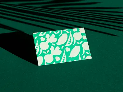 business card branding business card food green illustration