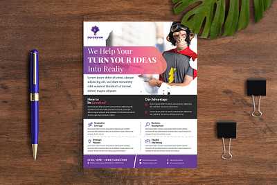 Business Flyer Solution ai business flyer consulting design devdesign devdesign.studio digital editable flyer graphic grapics illustrator marketing multipurpose flyer print print ready product promotion psd ready