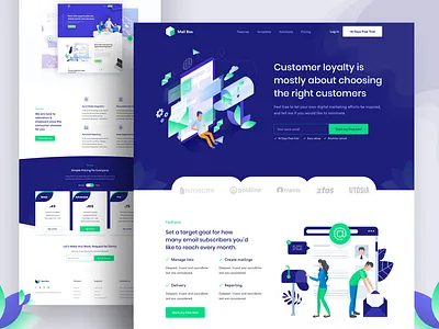 Email Marketing Landing page agency agency landing page animation business clean email marketing inspiration landing page marketing agency typography ui ux website