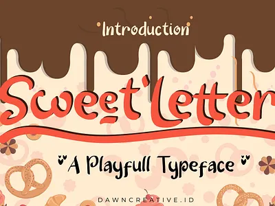 Sweet Letter font cute display font font funny handwritten font typography