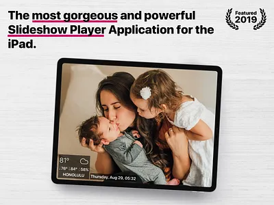 Digital Photo Frame App Screenshot app app design app store apple ipad ipad pro photo frame screenshots